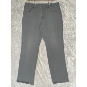 Columbia Regular Fit Mens Gray Pants 34x32 Casual Outdoors Cotton Blend Stretch